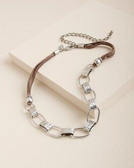 Silvertone Short Chain Necklace | Chico's