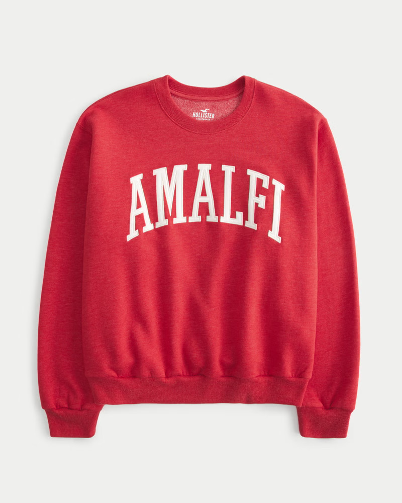 Easy Amalfi Graphic Crew Sweatshirt | Hollister (US)
