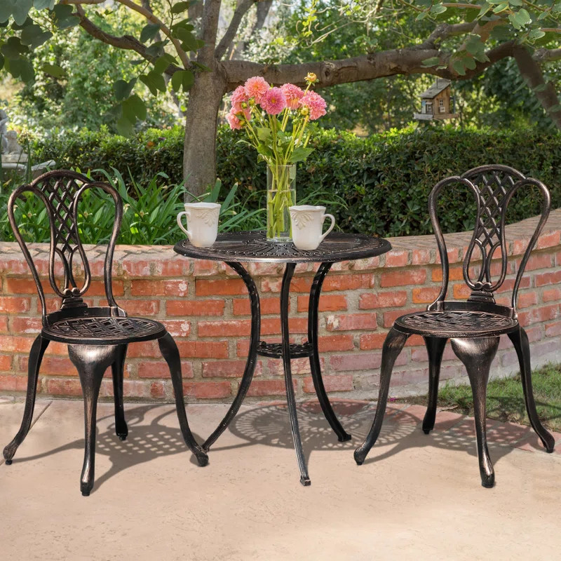 Eulon Round 2 - Person Outdoor Dining Set | Wayfair North America