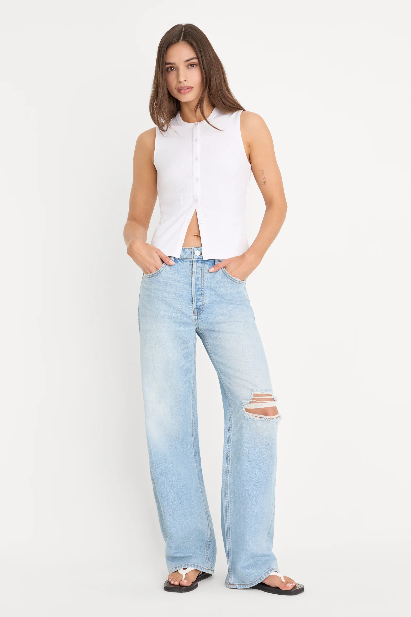 VINTAGE WIDE JEANS | INDIGO1298 | Good American