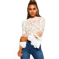 Lace Dream White Lace Long Sleeve Top | Pink Boutique