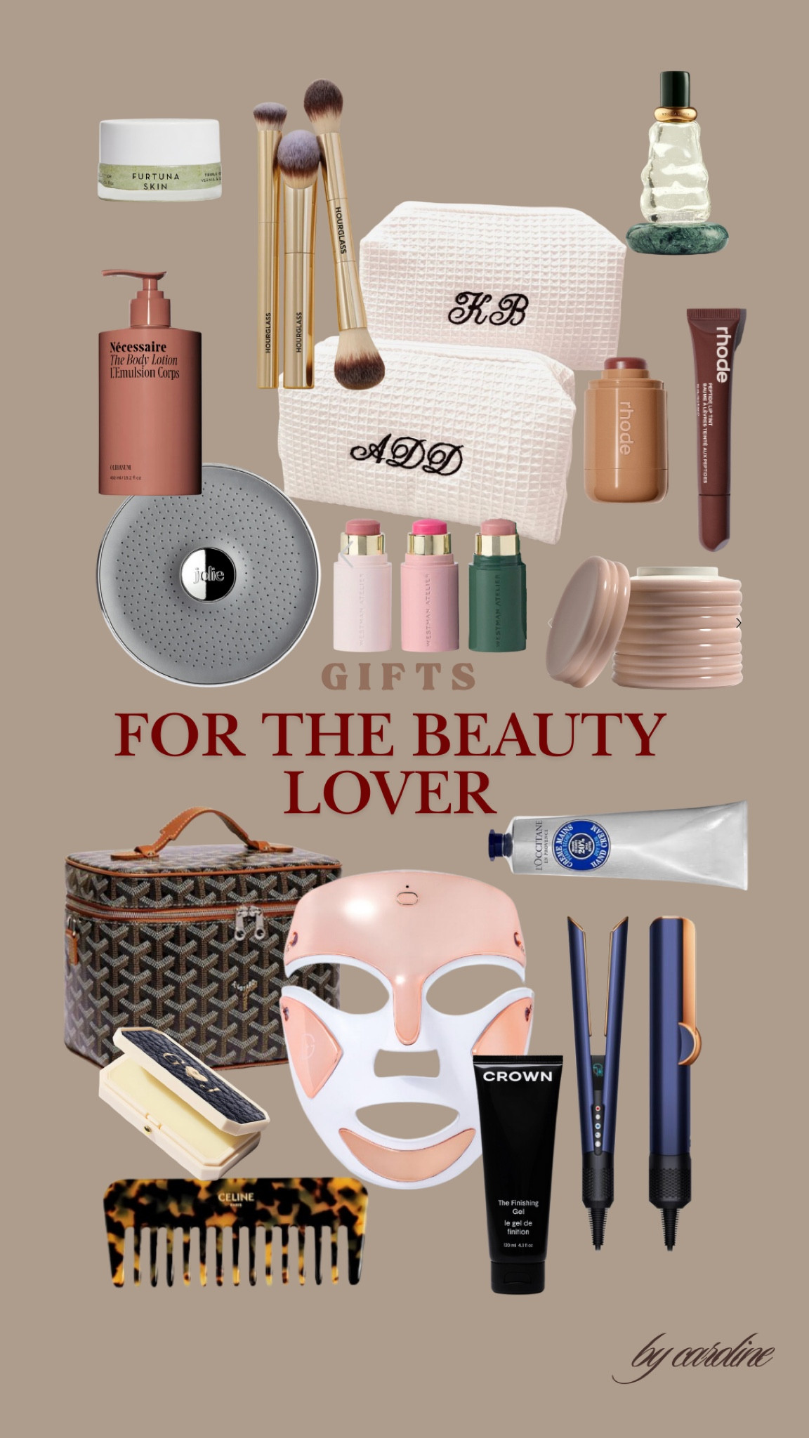 Comb is Celine, customizable lip balm is Officine Universelle Buly, and vanity case is Goyard!

#LTKGiftGuide #LTKHoliday