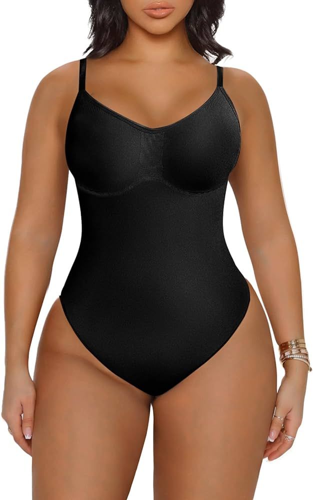 YIANNA Sculpting Bodysuit for Women Tummy Control Seamless Shapewear Body Shaper | Amazon (US)