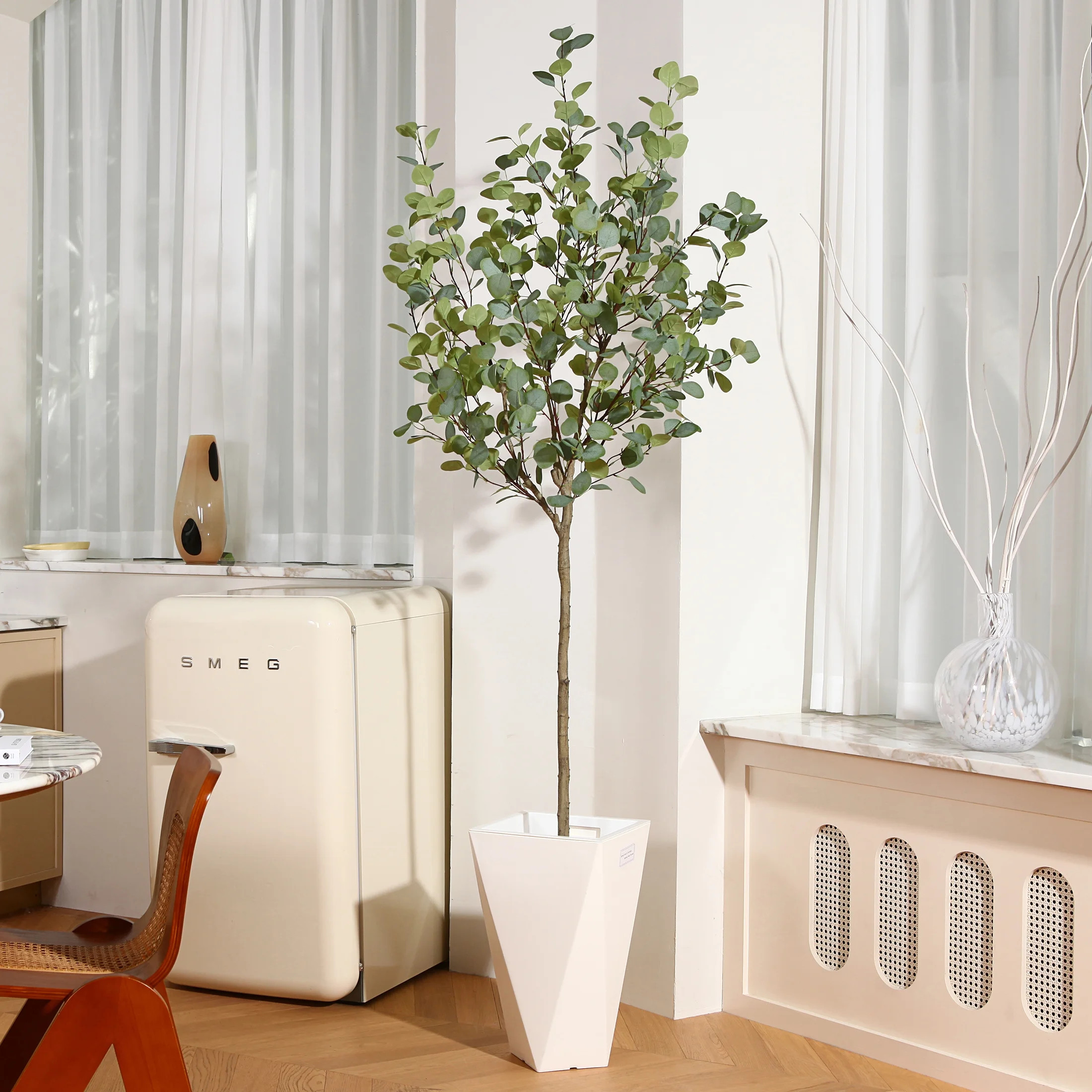 DR.Planzen Artificial Eucalyptus Plants 6Ft Fake Eucalyptus Plant in Pot Faux Tree for Home Decor... | Walmart (US)