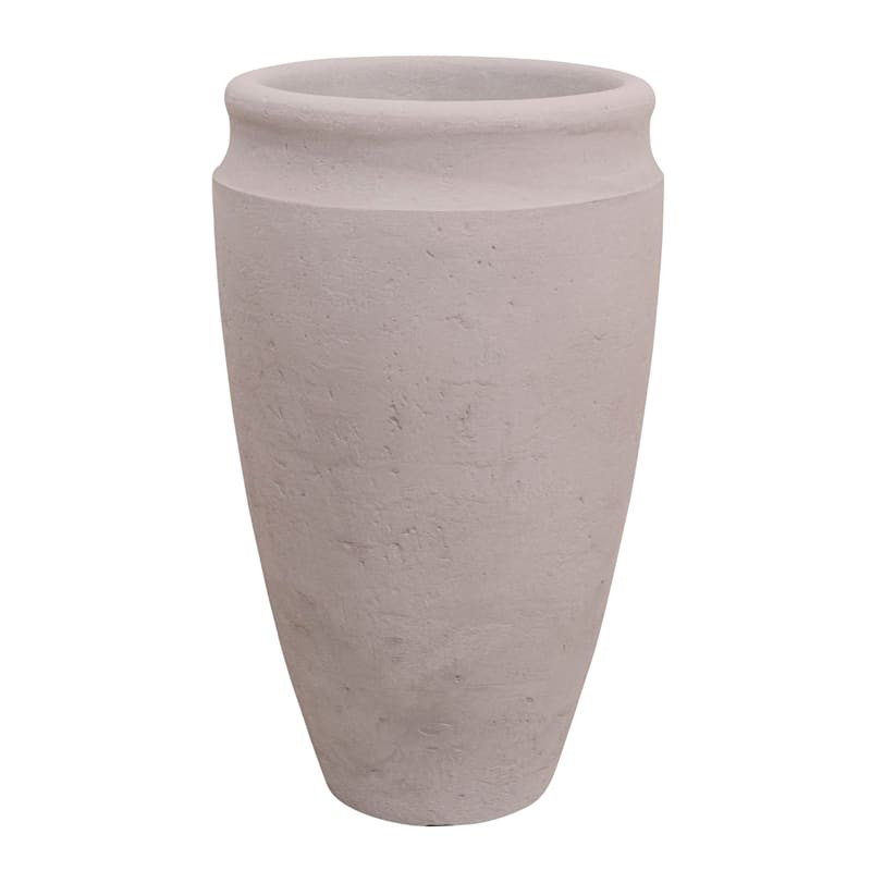 Clay Antique Tall Outdoor Planter, Large | At Home