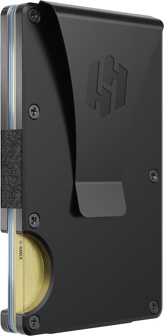 Hayvenhurst Slim Wallet For Men - Front Pocket RFID Blocking Minimalist Wallet For Men - Metal Wa... | Amazon (US)