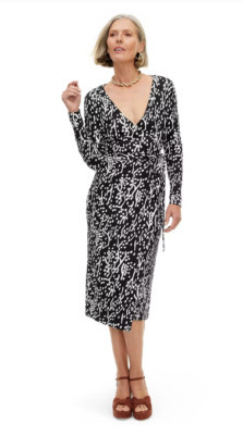 NEW! Diane Von Furstenberg  DVF for Target Women’s Sea Spots Midi Wrap Dress - L  | eBay | eBay US