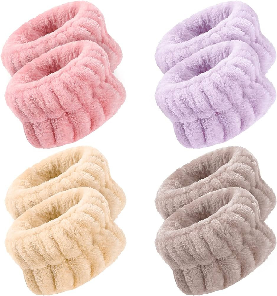 8 Pcs Wrist Spa Washband - Microfiber Wrist Towels for Washing Face Wash Wristbands | Absorbent W... | Amazon (US)