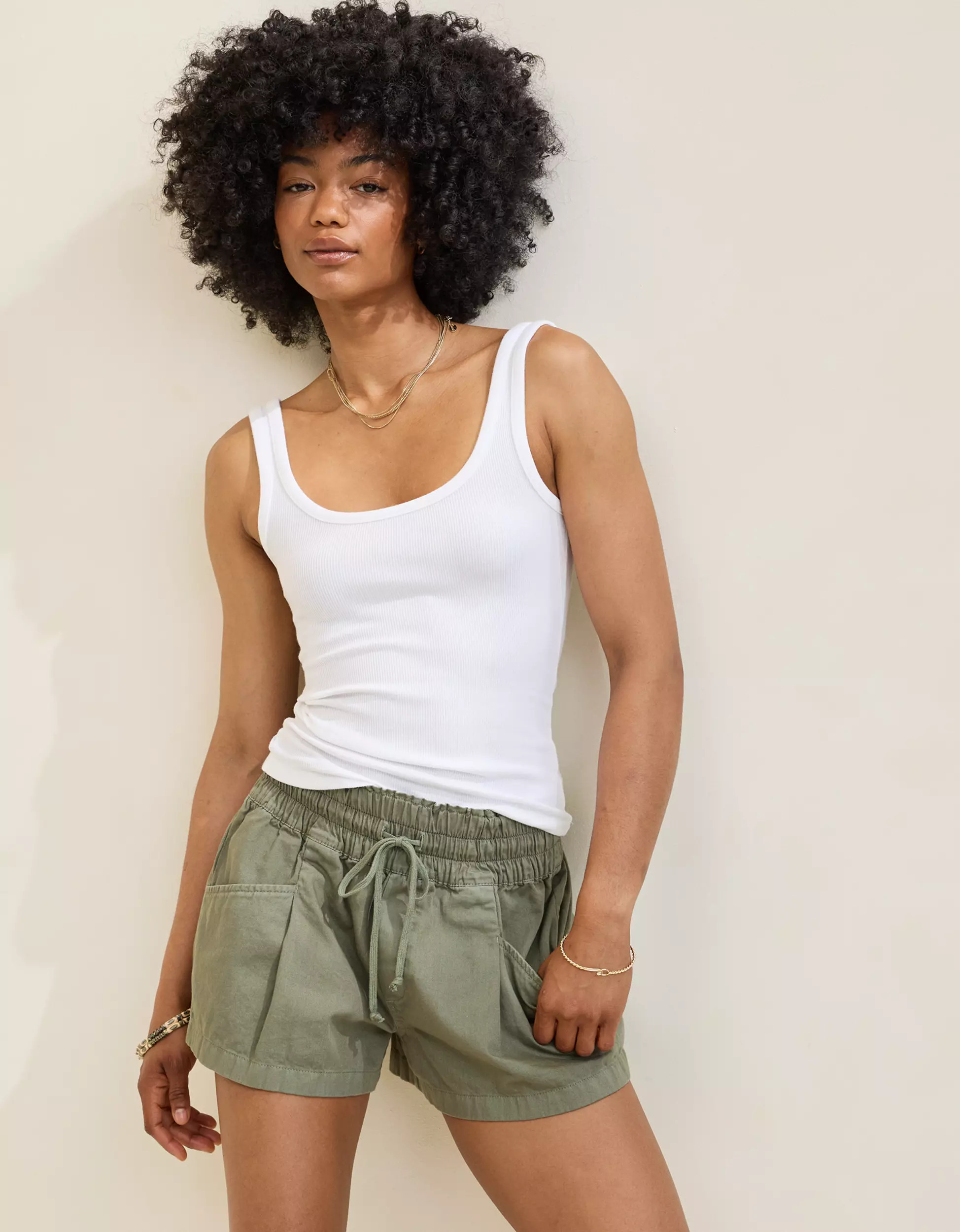 Aerie Double Scoop Neck Tank Top | Aerie