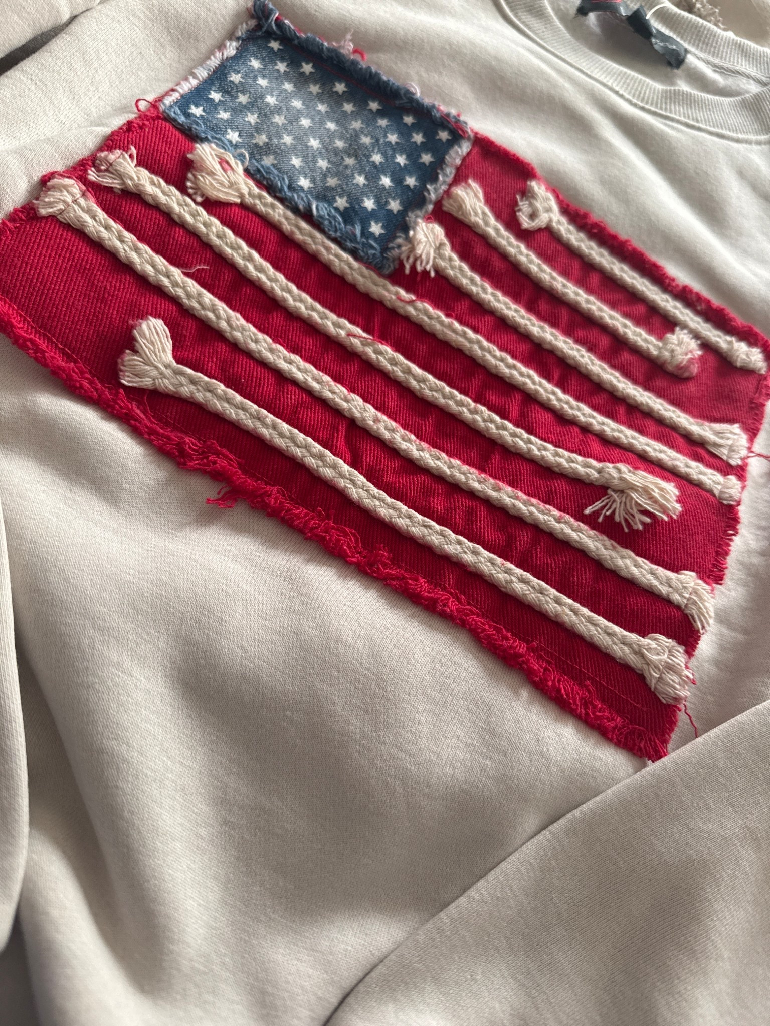 Red, white & obsessed ❤️🤍💙
Just got this trending American flag sweatshirt in the mail today and it’s giving major cozy patriotic vibes 🇺🇸✨ Looks SO similar to the viral Free People style for way less 👏

Linking this sweatshirt + more cute 4th of July outfits from Target in my LTK — including some really good sale finds 🛍️✨

Perfect for:
• 4th of July parties
• lake days
• summer nights
• baseball games
• everyday casual patriotic outfits 🇺🇸

#LTKootd #LTKSeasonal #LTKSaleAlert