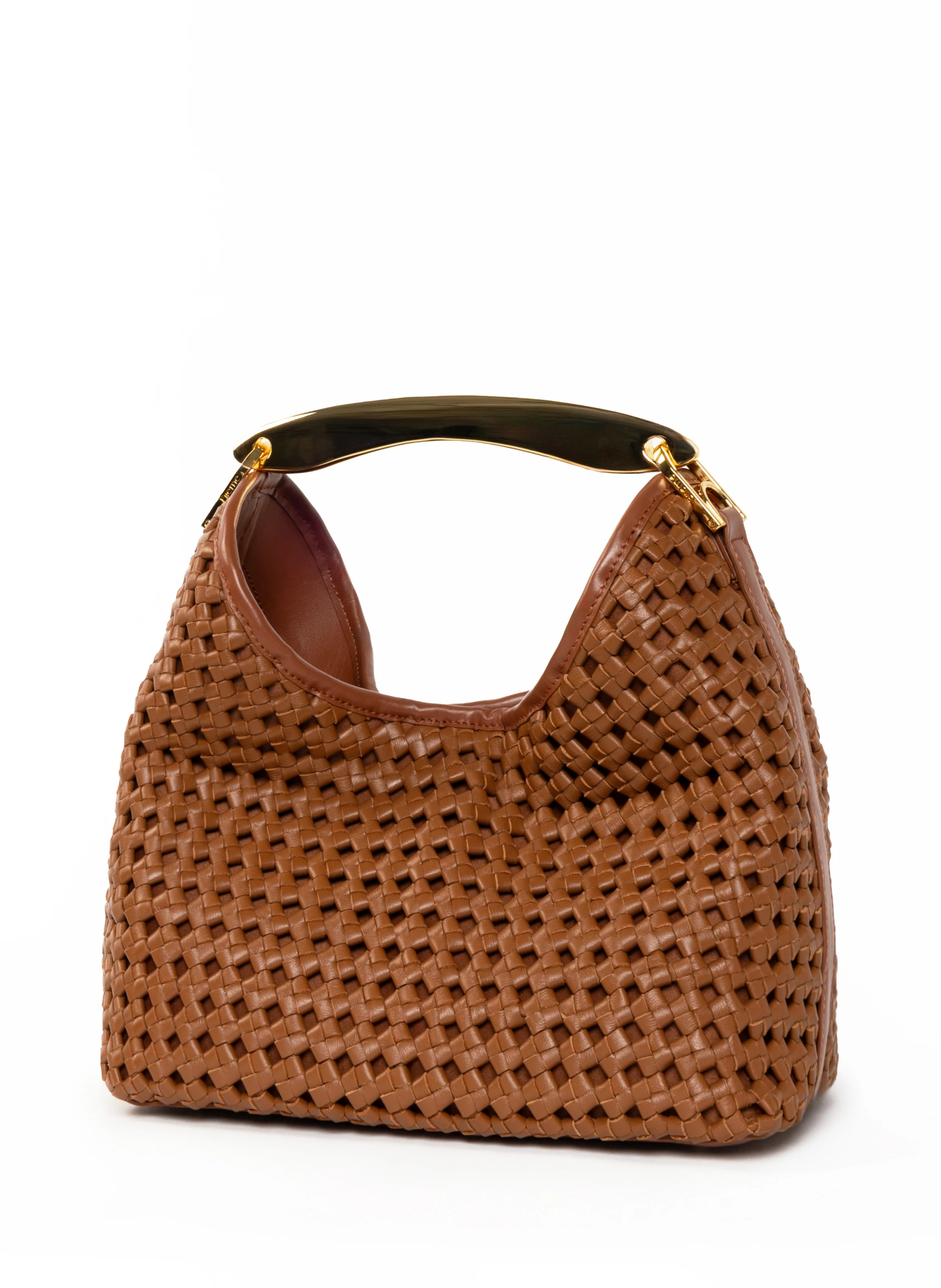 Boomerang Woven Leather Cognac-Pre order delivery in 3 weeks | Elleme