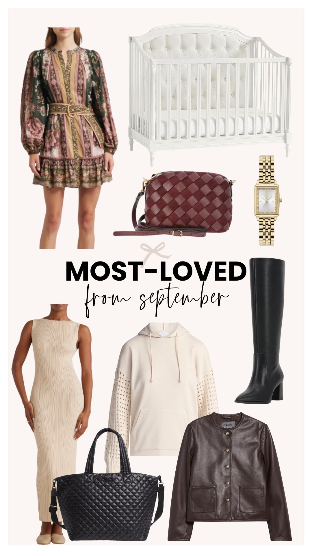 Most loved items from September! Everyone is loving the red purse from Walmart, tall boots from Nordstrom, and to all the mothers I am so happy you all are loving the crib! These items are perfect for accessorizing and plenty of closet staples! 

#LTKSeasonal #LTKHome #LTKItBag