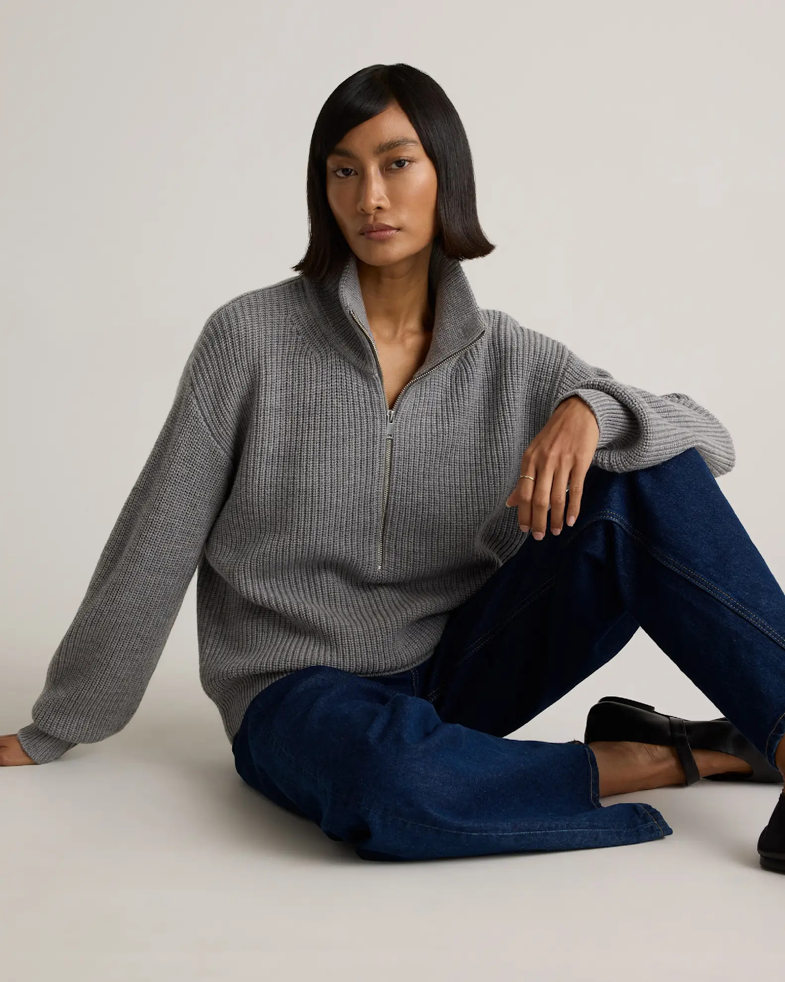 Australian Merino Wool Half Zip Sweater | Quince