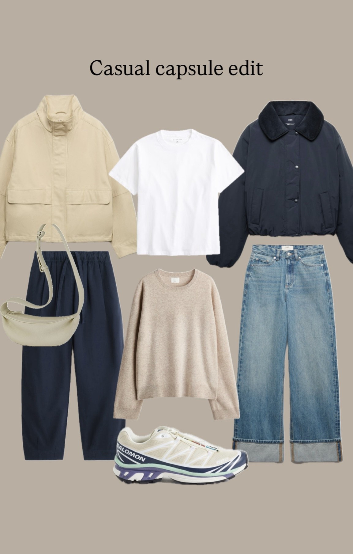 Casual capsule edit with Salomon sneakers

#LTKautumn #LTKjeans #LTKstyletip