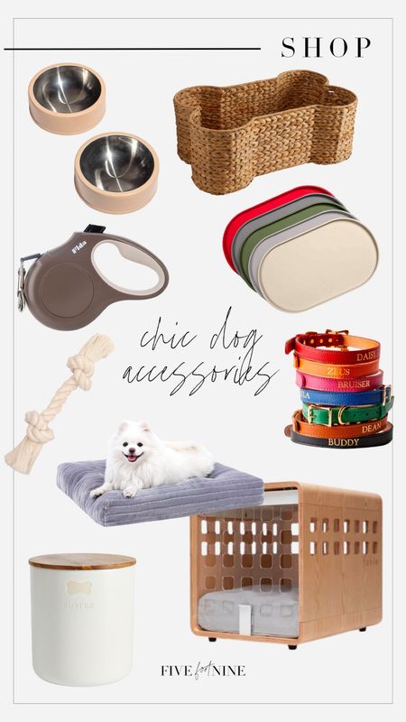 Chic dog accessories, neutral dog accessories 

#LTKhome #LTKfamily