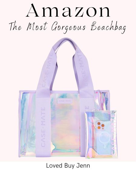 The most gorgeous beach bag!

Mother's Day gift idea / beach bag / iridescent / case mate / plastic beach bag / washable bag

#LTKSwim #LTKFindsUnder100 #LTKGiftGuide