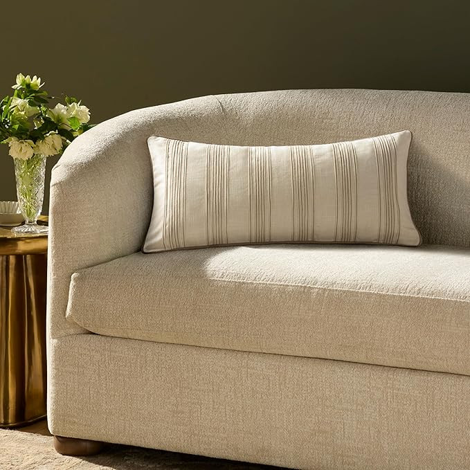 Loloi Chris Loves Julia Verona Collection PCJ0033 Ivory 12'' x 27'' Cover w/Poly Pillow | Amazon (US)