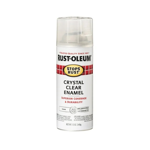 Crystal Clear, Rust-Oleum Stops Rust Protective Enamel Gloss Spray Paint-7701830, 12 oz | Walmart (US)