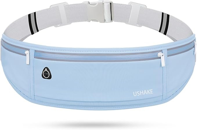USHAKE Slim Running Belt, Workout Fanny Pack for Men Women,Exercise Waist Pack for Apple iPhone H... | Amazon (US)