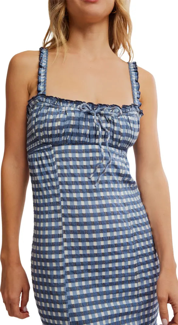 Lucinda Gingham Check Stretch Cotton Dress | Nordstrom