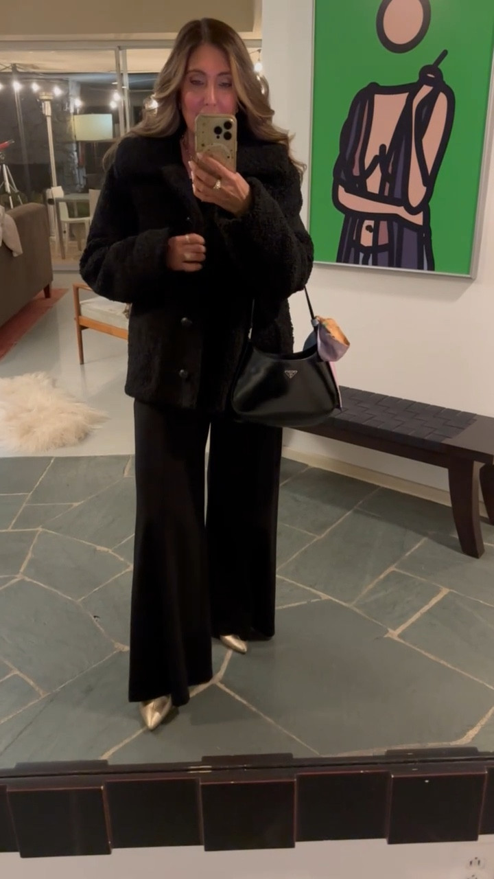 Layered up with this soft #teddycoat from #revolve ! On sale now! 

#styleover40 #revolvesale #styleover50

#LTKsalealert #LTKover40 #LTKstyletip