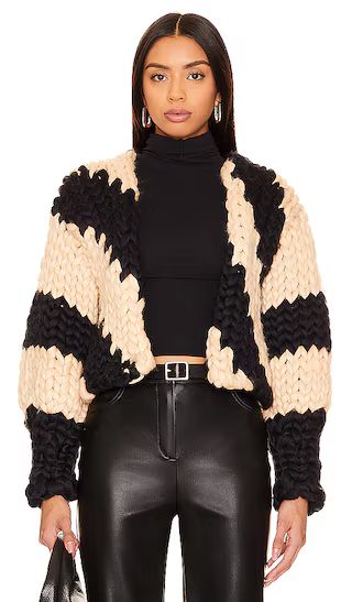 Colossal Knit Jacket in Blackberry | Revolve Clothing (Global)