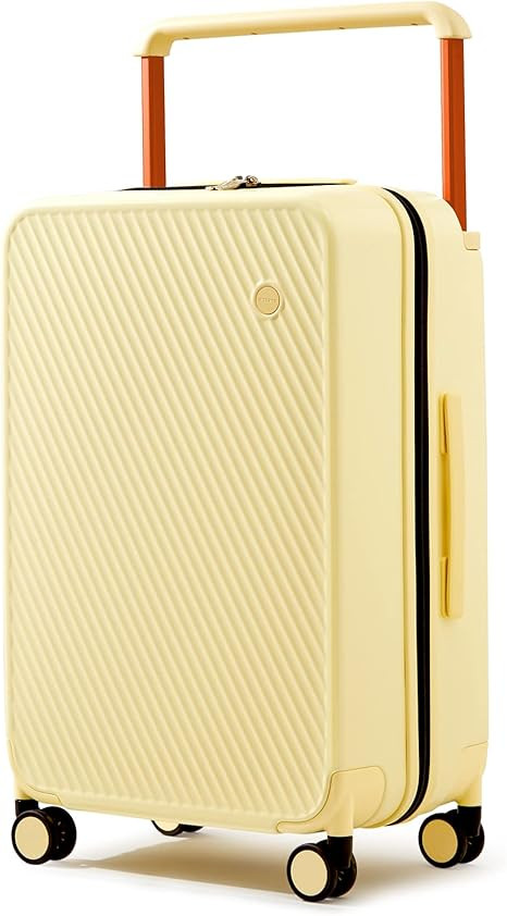 mixi Carry On Luggage Airline Approved 20'' Lightweight Luggage Wide Handle PC Hardshell Suitcase... | Amazon (US)