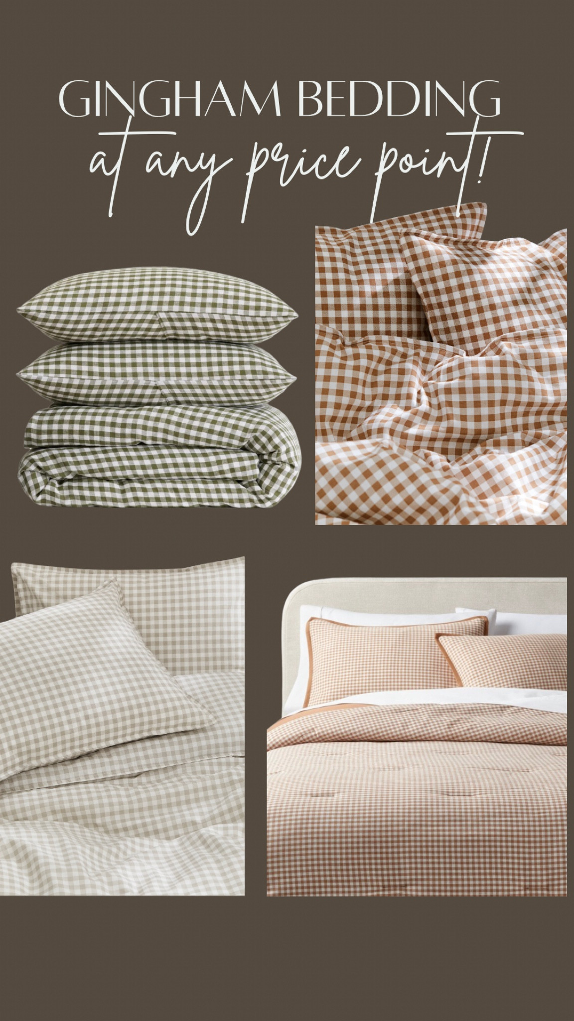 So many pretty gingham options for fall in multiple color and size options! 

#LTKSeasonal #LTKHome