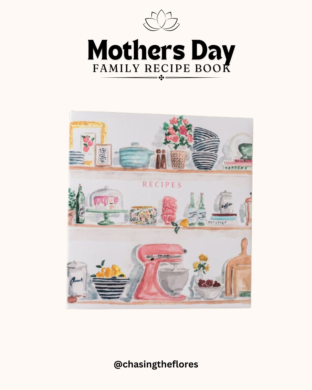 Mother's day Family Recipe book. This is such a cute way to start saving those important family recipes and pass them down. Gift idea. Mothers Day. Baker. Cook. Cooking. Recipe. Kitchen. Gift guide. 

#LTKGiftGuide #LTKhome #LTKfamily