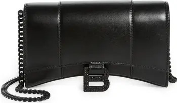 Balenciaga Hourglass Leather Wallet on a Chain | Nordstrom | Nordstrom