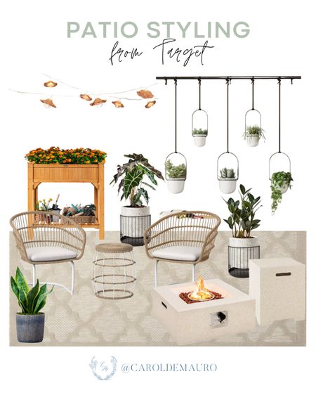Find the perfect addition to your outdoor space with these great finds: a fire pit table, garden bed, hanging planter, and more!
#targetfinds #patioessential #affordablefinds #homedecor

#LTKStyleTip #LTKSeasonal #LTKHome