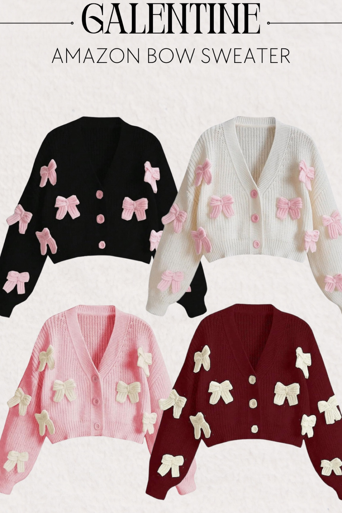 The cutest BOW sweater comes in 4 different colors 😻🎀✨ 

#LTKStyleTip #LTKFindsUnder50