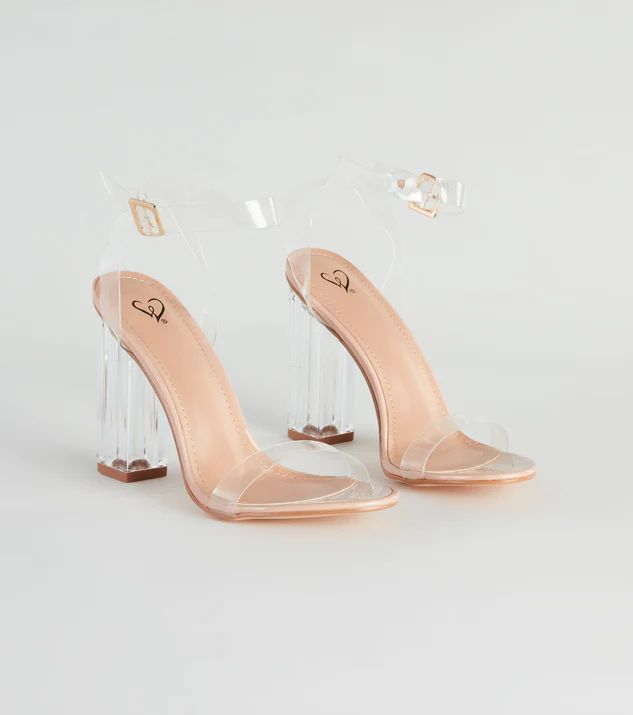 Clearly On Trend Lucite Block Heels | Windsor Stores