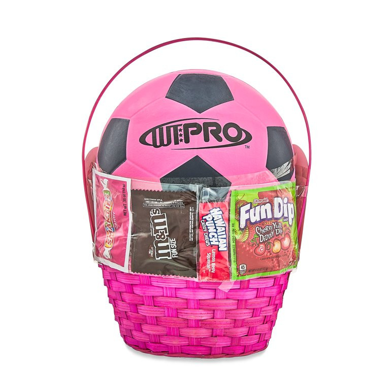 Pink Rubber Soccerball Easter Basket, Wondertreats | Walmart (US)