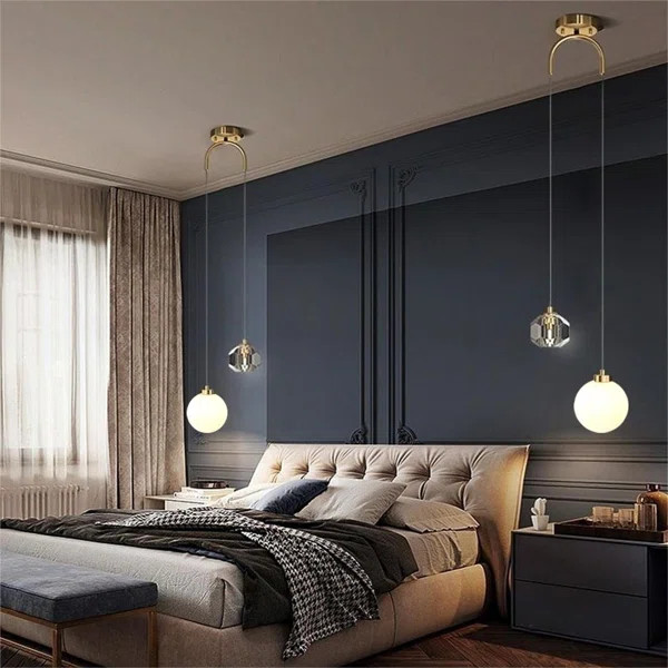 Logunn 2 - Light Sphere Chandelier Ceiling Light With Crystal Accents | Wayfair North America