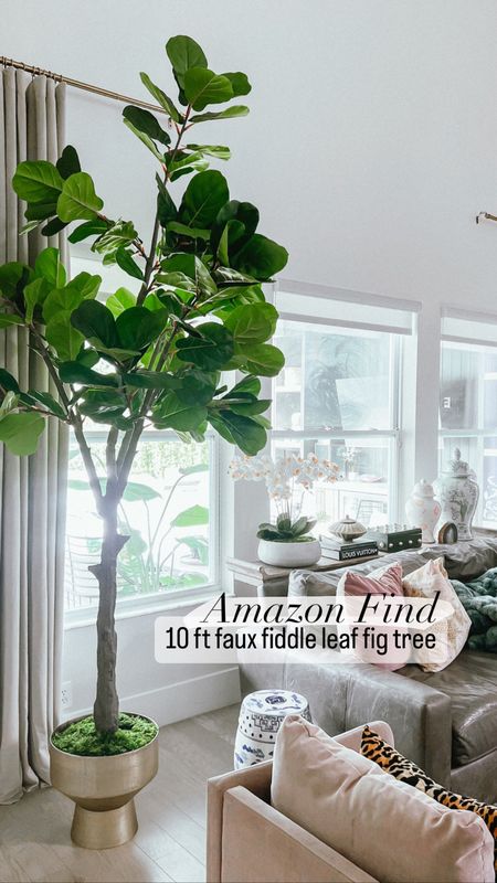 10 foot fiddle leaf fig tree super affordable! This size tree is 2-3 times the price everywhere else! Grab it while it’s still in stock! Comes in several other sizes too. Also linking my living room furniture decor faux trees artificial tree fig tree large trees 

#LTKSeasonal #LTKhome #LTKFind