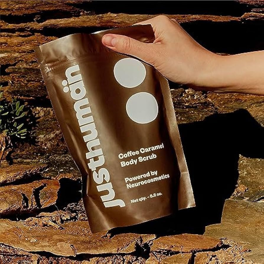 Justhuman Coffee Caramel Body Scrub | Deeply exfoliates, reduces cellulite | Tightens, tones & hy... | Amazon (US)