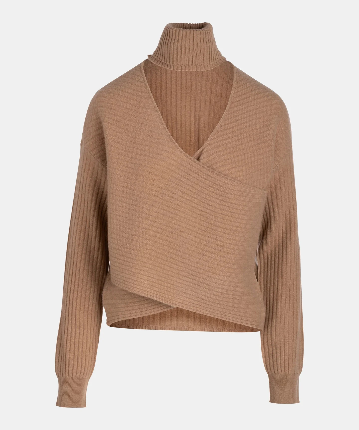 Cashmino Reversible Wrap Turtleneck | NAADAM