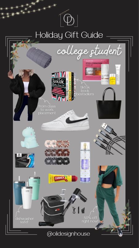 A holiday gift guide for the college student full of creature comforts and luxurious items  

#LTKshoecrush #LTKGiftGuide #LTKitbag