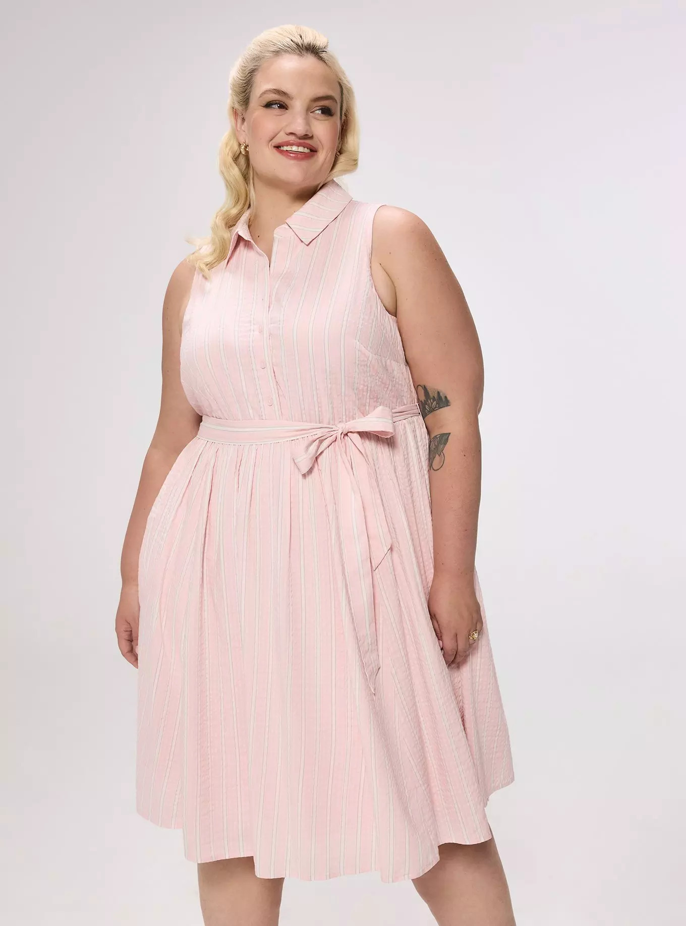 Retro Chic Collared Button Front Midi Dress | Torrid (US & Canada)