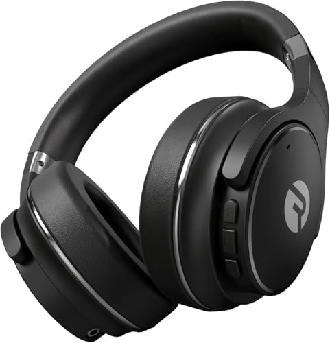 Raycon The Everyday Wireless Bluetooth Over Ear Headphones, with Active Noise Cancelling, Awareness Mode and Built in Microphone, IPX 4 Water Resistance, 40 Hours of Battery Life (Black) | Amazon (US)