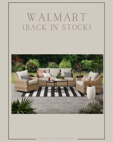 Walmart River Oaks 5 piece set in stock and on sale! Outdoor furniture, outdoor living, outdoor sofa, outdoor seating 

#LTKSeasonal #LTKhome #LTKSpringSale