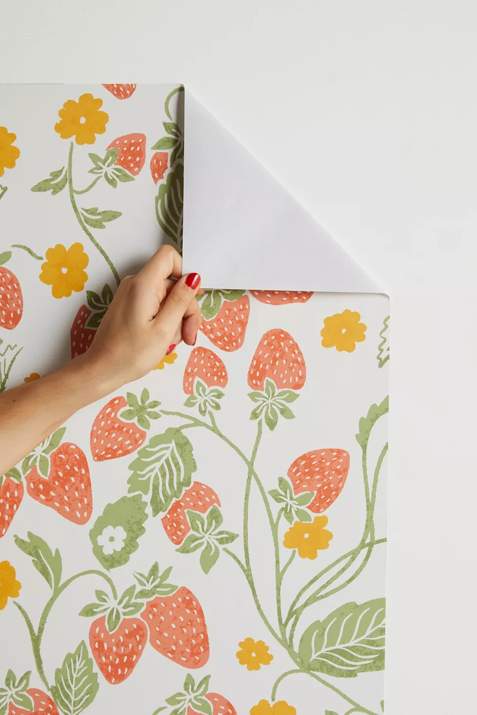 Strawberry Removable Wallpaper | Urban Outfitters (US and RoW)