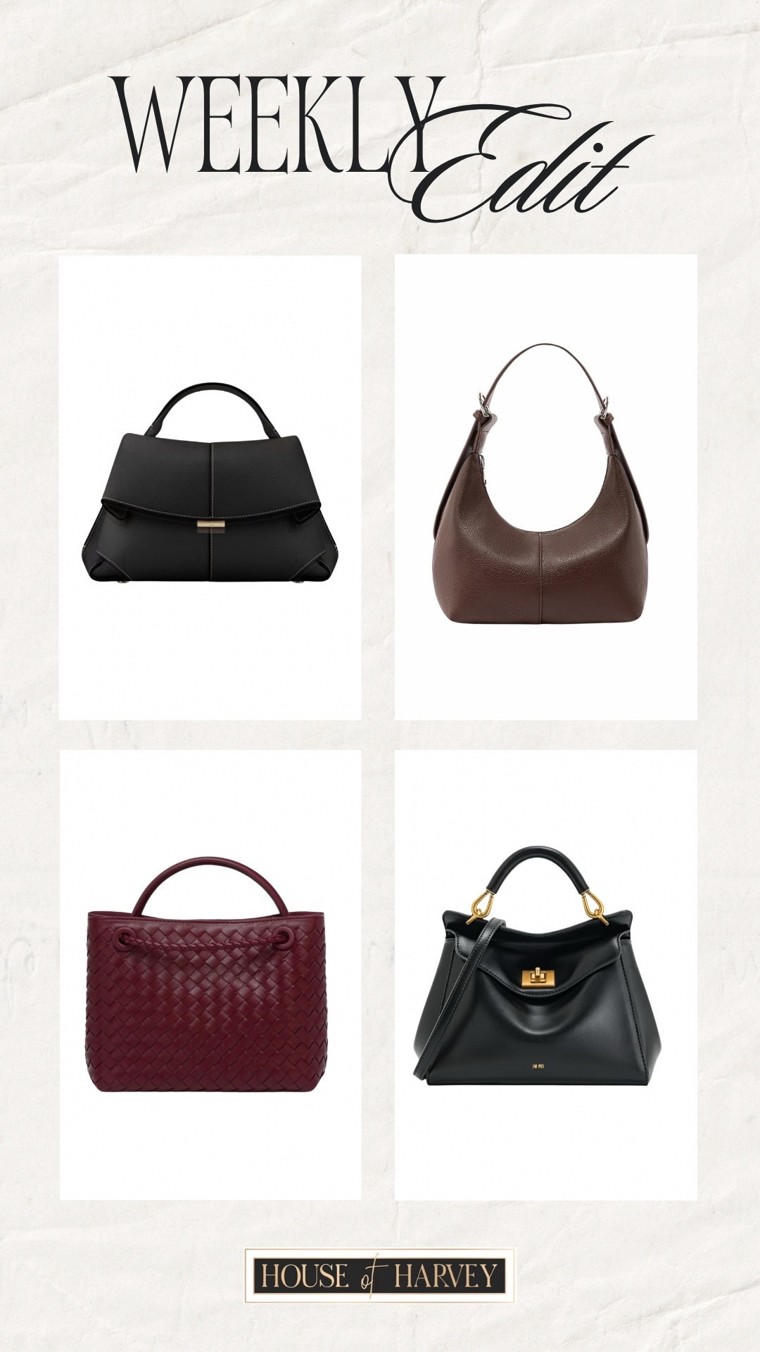 WEEKLY EDIT—This week embraces the richness of fall with deep jewel tones, velvet accents, gold jewelry, and elevated staples like silk blouses and wide-leg trousers. It’s about luxurious textures and a more dressed-up approach to seasonal dressing—polished, opulent, and timelessly chic. I found the best pieces all from Amazon that embody this style vibe amazingly! I found the best and most chic handbags on Amazon that all embody this style vibe! All of them are under $100 and linked ⬆️

#ltkcreator #ltkfinds #ltkwatchnow #amazon #amazonfinds #fall #fallfashion #falloutfits #fallfinds #handbag 

#LTKFindsUnder100 #LTKStyleTip #LTKSeasonal