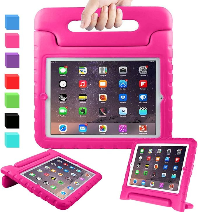 AVAWO Kids Case for 9.7" iPad 2 3 4 (Old Model) - Light Weight Shock Proof Convertible Handle Sta... | Amazon (US)
