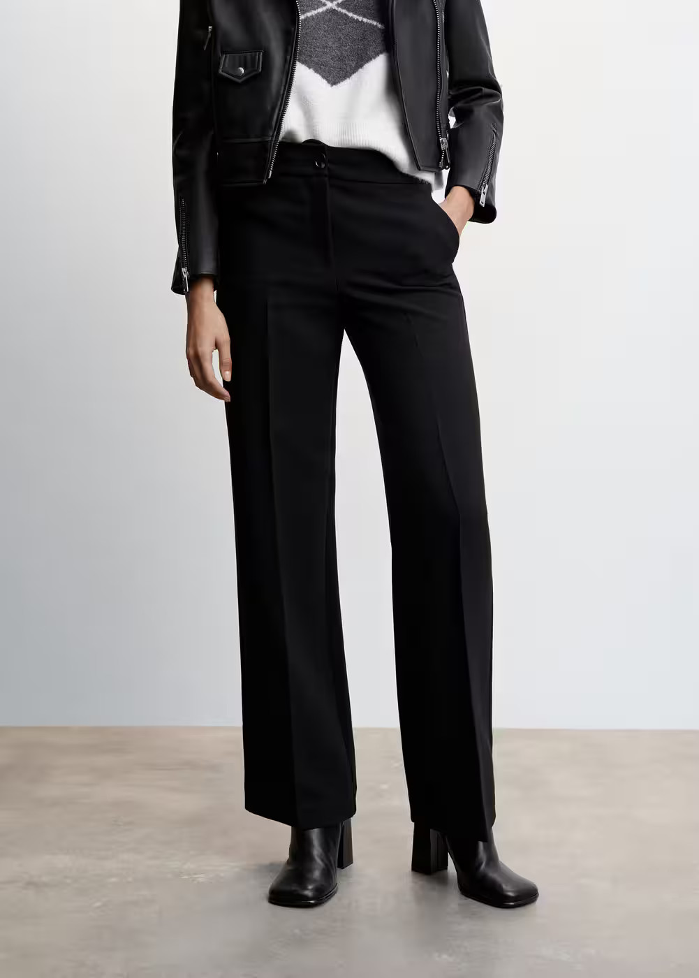 Flowy palazzo pants -  Women | Mango USA | MANGO (US)