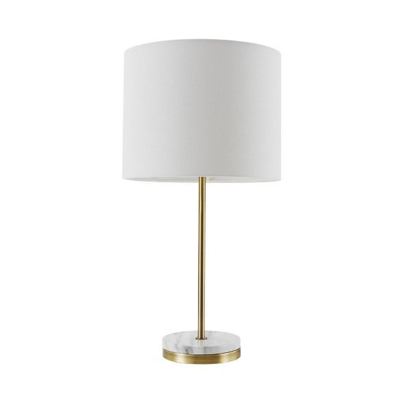 19" Versailles Table Lamp with Faux Marble Accent Soft Gold - Globe Electric | Target
