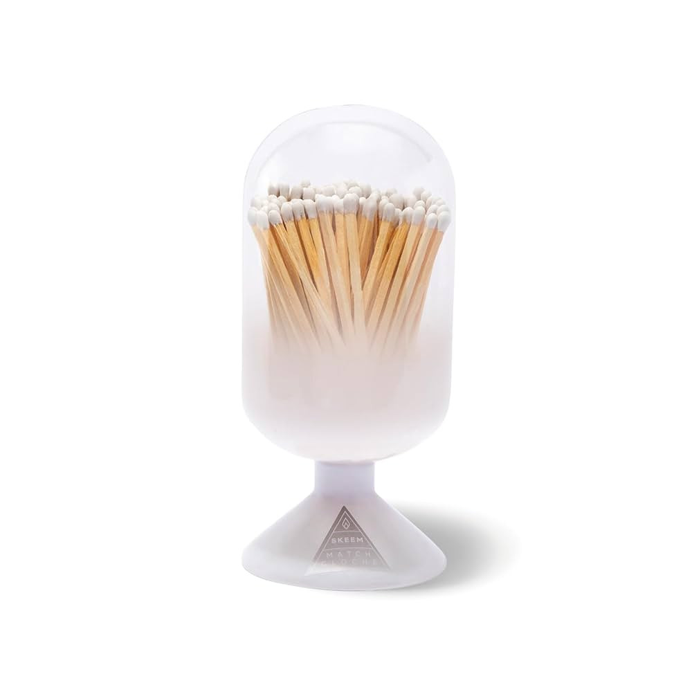 Skeem Cloud Match Cloche with Striker - White - Includes 120 Small Match Sticks - Perfect Firepla... | Amazon (US)