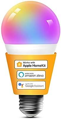 Smart Light Bulbs Apple HomeKit - Color Changing Smart Bulbs Compatible with Siri, Alexa and Goog... | Amazon (US)
