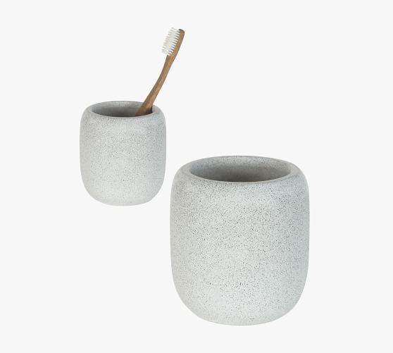 Siegert Cement Bathroom Accessories - Set of 3 | Pottery Barn (US)